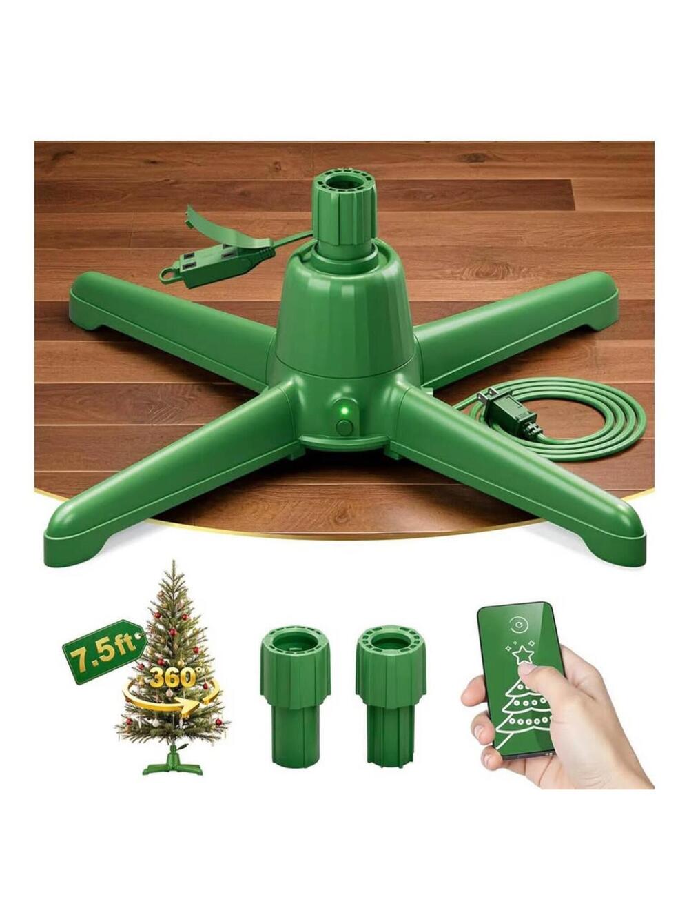 360° Rotating Christmas Tree Stand for Trees up to 7.5ft - New in Box